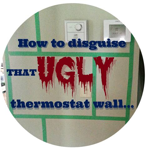 How to disguise a thermostat wall ~ DIY | Hide thermostat ...
