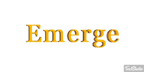 Emerge Word Animated  Logo Designs