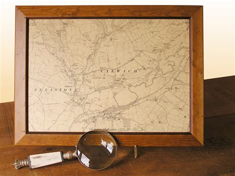 Local Historical Map Old Framed Ordnance Survey Map Centred Etsy Uk