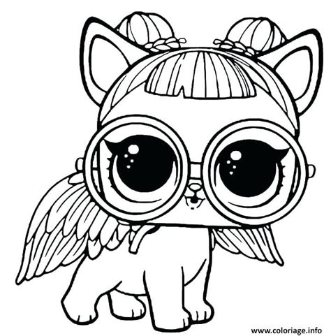 Coloriage LOL Pets Sugar Pup Animaux  JeColorie.com