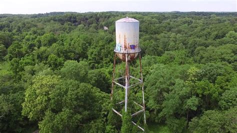 Old Sleighton Water Tower Aerial Drone View Delaware County Pa Youtube