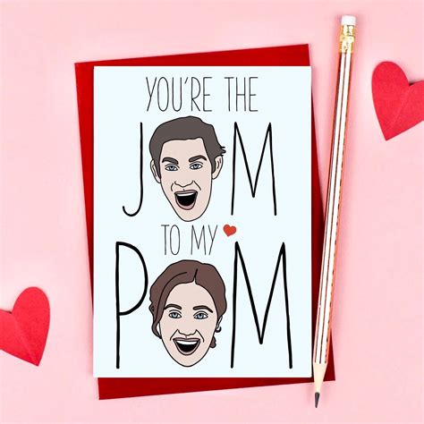 Funny Jim To My Pam The Office Inspired Valentines Day Card Etsy