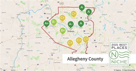 Allegheny County Zip Code Map