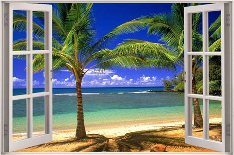 Beach Window Wallpaper Wallpapersafari