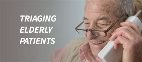 Triaging Elderly Patients