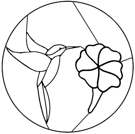Free Stained Glass Flower Patterns Clipart Best