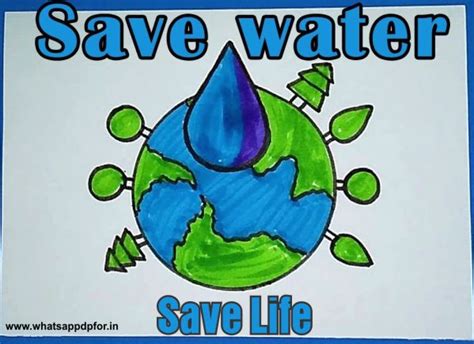 💧250 Best Water Conservation Drawing Save Water Drawing Water
