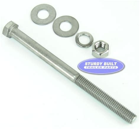 12 Inch Diameter By 7 Inch Long Stainless Steel Trailer Bolt
