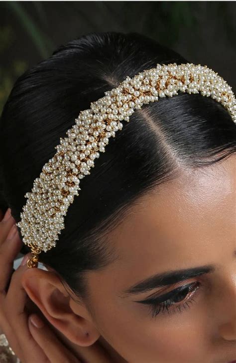 kundan head band sheesh phool tikka indian bridal matha etsy chain headband pop beads gold