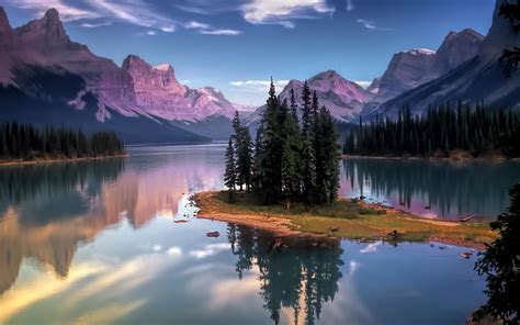 Spirit Island Jasper National Park Wallpapers Wallpaper Cave