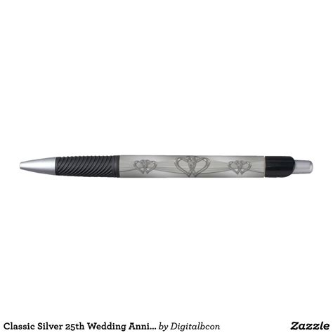 Maybe you would like to learn more about one of these? Classic Silver 25th Wedding Anniversary Pen | Zazzle.com ...