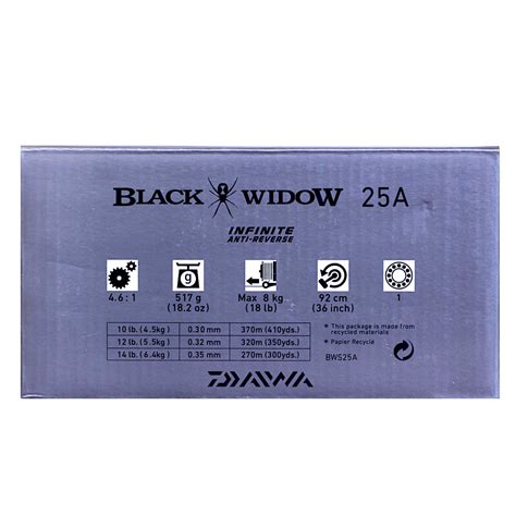 Daiwa Black Widow 25A Deep Spool Spinning Reel Showspace