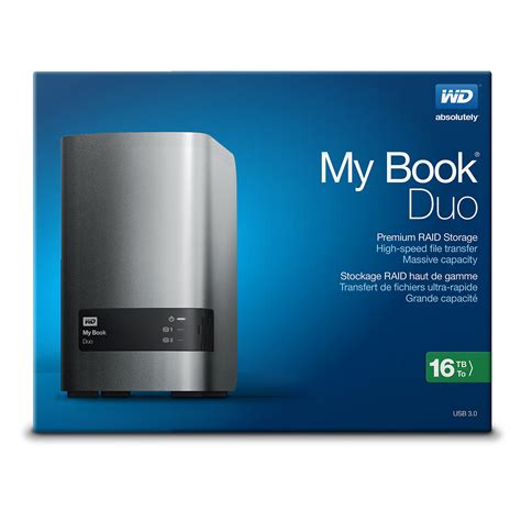 Wd 16tb My Book Duo Desktop Raid External Hard Drive Usb 30