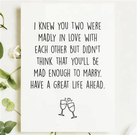 151 Funny Wedding Wishes For The Happy Couple In Your Life