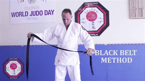 How To Tie A Judo Belt Obi Youtube