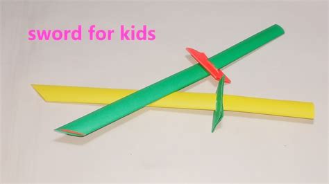 How To Make A Paper Sword For Kids Easy Origami Paper Tutorial Diy