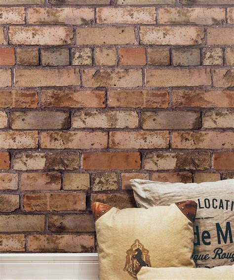 Old Brown Bricks Wallpaper Realistic Exposed Brick Milton And King Eu