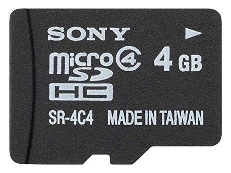 Sony Microsdhc Memory Card Class4 4gb Sr 4a4 T2 Class