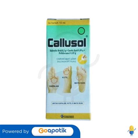 Callusol Larutan 10 Ml Kegunaan Efek Samping Dosis Dan Aturan Pakai