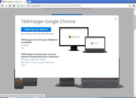 Este ordenador dejará de recibir actualizaciones de google chrome porque ya no es compatible con windows xp ni windows vista. Installer Google Chrome 64 bits au lieu de la version 32 bits
