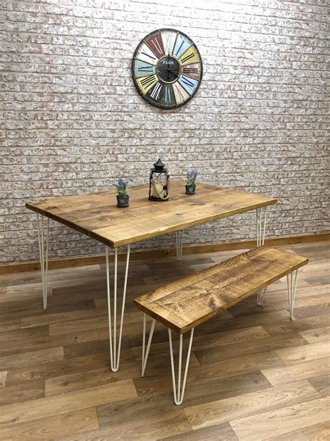 Dinner table and chair,kitchen table and chair,pied de table,wooden table leg,metal table base,metal table leg,spider table base,table leg buatilo 4.5 out of 5 stars (40) sale price $334.90 $ 334.90 $ 394.00 original price $394.00 (15%. Vintage Hairpin Leg Kitchen Table Rustic Reclaimed ...