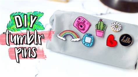 Diy Tumblr Pins Using Things You Already Have Jenerationdiy Youtube