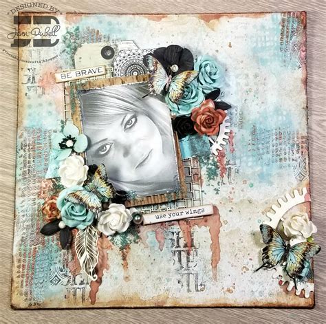 Reneabouquets Use Your Wings Self Portrait Layout By Jenn Dubell