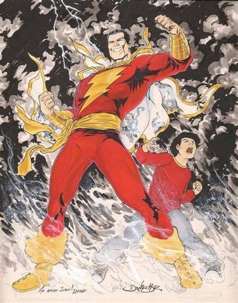 Captain Marvel And Billy Batson By Daniel Hdr Danielhdr Captainmarvel Shazam Billybatson