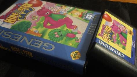 Barneys Hide And Seek Game Sega Genesis Vintage 1993