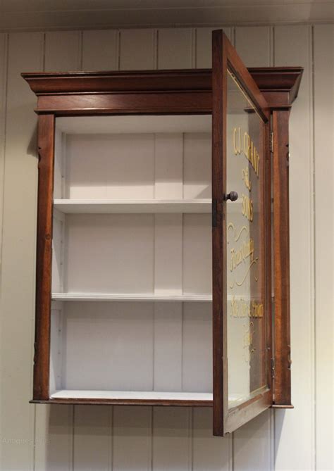 They free up valuable floor space (essential during that morning rush), keep essentials nice and tidy, and also keep them hidden from view. Oak Glazed Wall Cabinet - Antiques Atlas