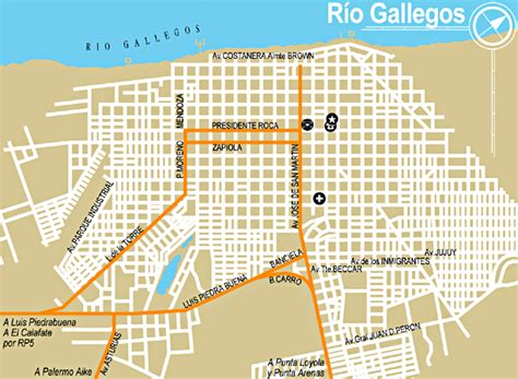Buscar direccion con calles y alturas Rios Gallegos Mapa