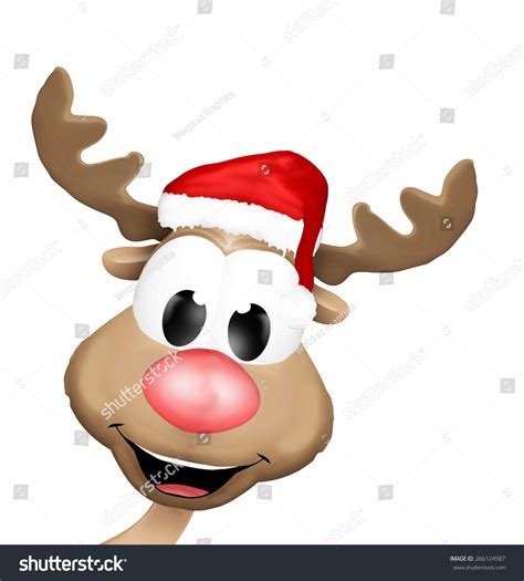 Reindeer Face Christmas Svg File