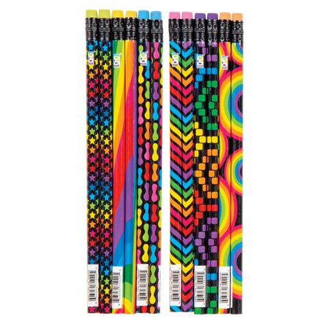 Wholesale 2 Pencils 72 Count 6 Rainbow Inspired Designs