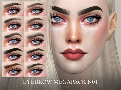 Pralinesims Eyebrow Pack N01 Sims 4 Sims 4 Cc Makeup