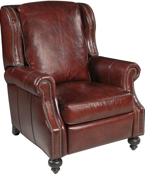 Drake Red Leather Recliner From Hooker Coleman Furniture