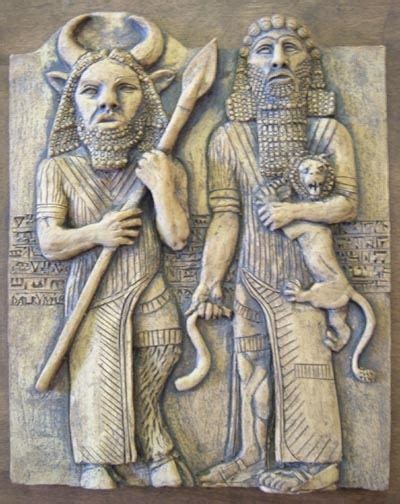 Enkidu And Gilgamesh Ancient World History Ancient Sumerian