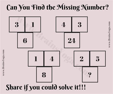 Logical Thinking Maths Brain Teaser With Answer