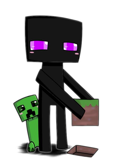 An Image Of A Minecraft Creeper Holding A Box