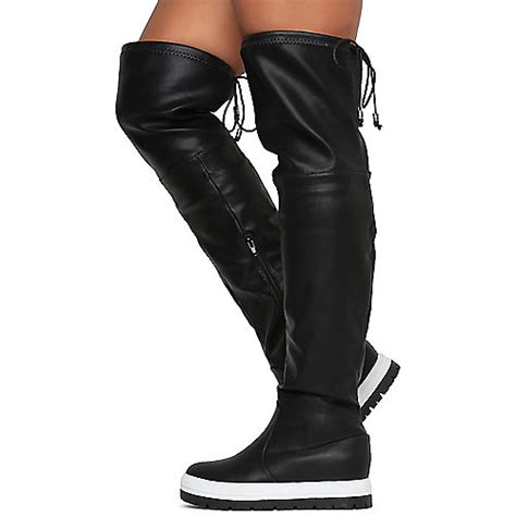women s wiz 5s thigh high flat boot shiekh shoes