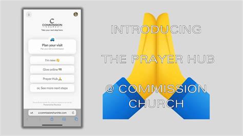 The Prayer Hub Commission Church Youtube