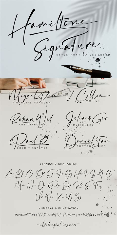 5 Best Stylish Signature Fonts Attractive Psd Design