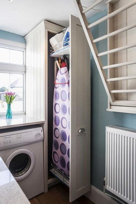 Pull Out Laundry Room Cabinet With Ironing Board Laundry Roommud Room
