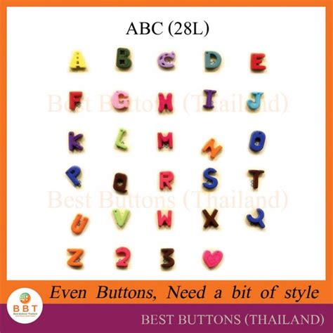 Alphabet Buttons Abc Bestbuttonsthailand