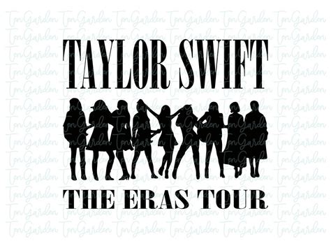 Taylor Swift SVG, The Eras Tour PNG Vector gambar png