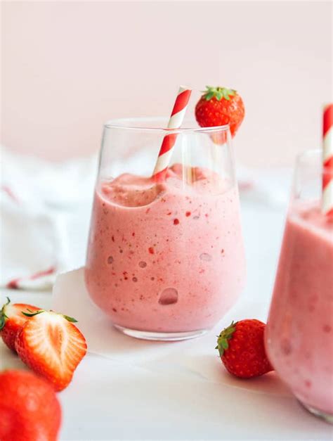Healthy Strawberry Smoothie Recipe Live Eat Learn
