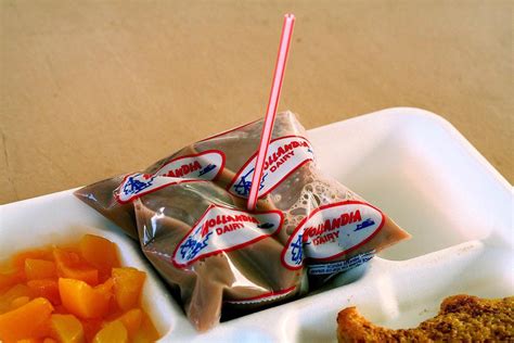 Bagged Milk Given During Elementary School Lunch Rnostalgia