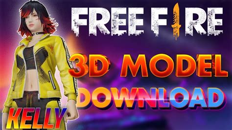 Kelly Free Fire 3d Model Download Blender Obj Youtube