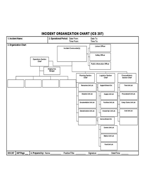 Ics Organizational Chart 5 Free Templates In Pdf Word Excel Download