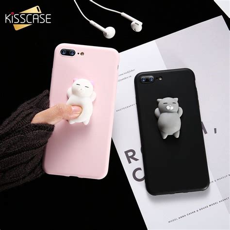 Cute Silicon Cartoon Cat Cases For Iphone Iphone5s Iphone 5s Diy