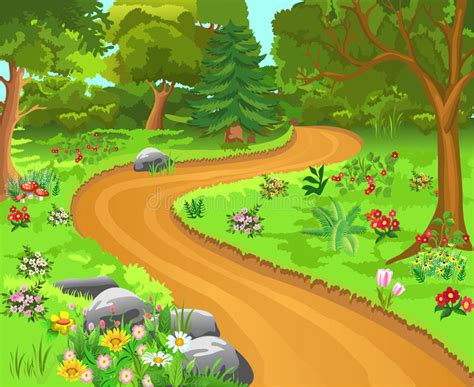 First the creator drew a path route on svg, before using tween.js to add animation. Path in the forest stock vector. Illustration of beauty - 31549246